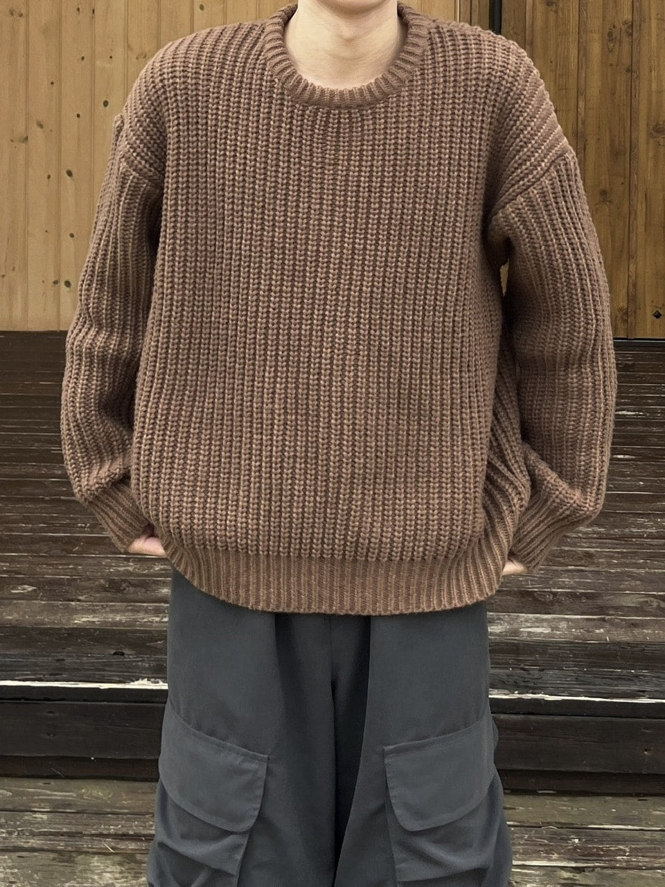受注制【youll】waffle knit (2color)