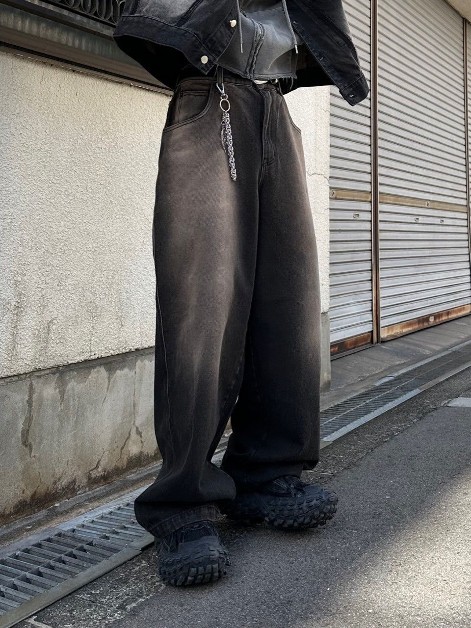 【Chikashitsu +】vintage wash denim pants (2color) / 【チカシツプラス】ヴィンテージウォッシュデニムパンツ