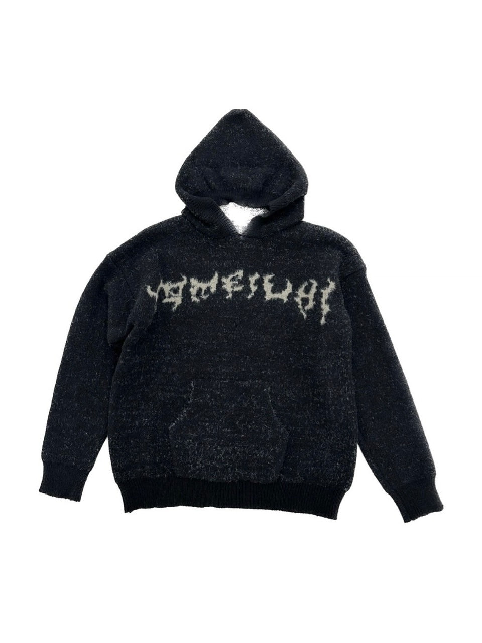 国際配送【Never mind the XU】bone hooded sweater (2color)