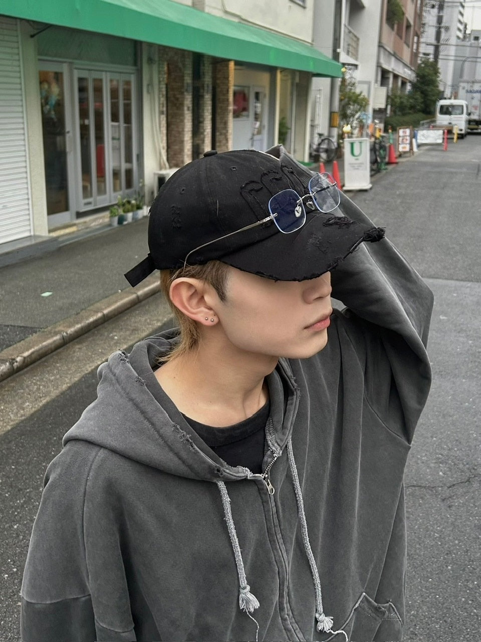 受注制【Chikashitsu +】square eyeglasses / 【チカシツプラス】スクエアアイグラスメガネ