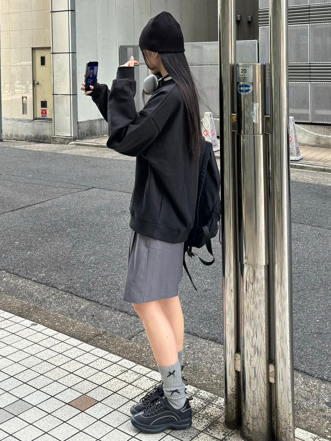 受注制【Chikashitsu + LADIES】ribbon beanie (3color)