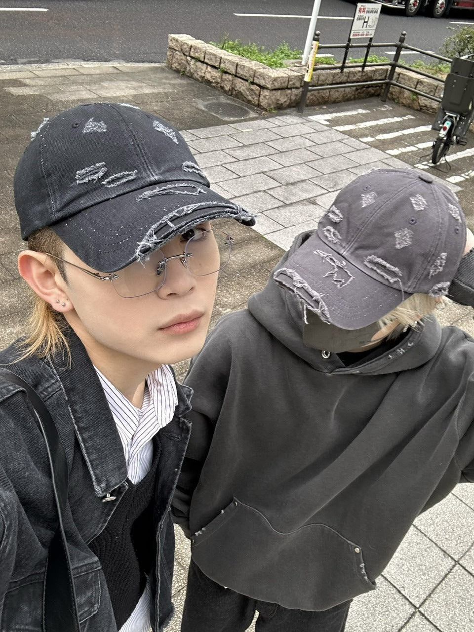 大阪店WEB限定受注制【Chikashitsu +】vintage damage cap (2color)