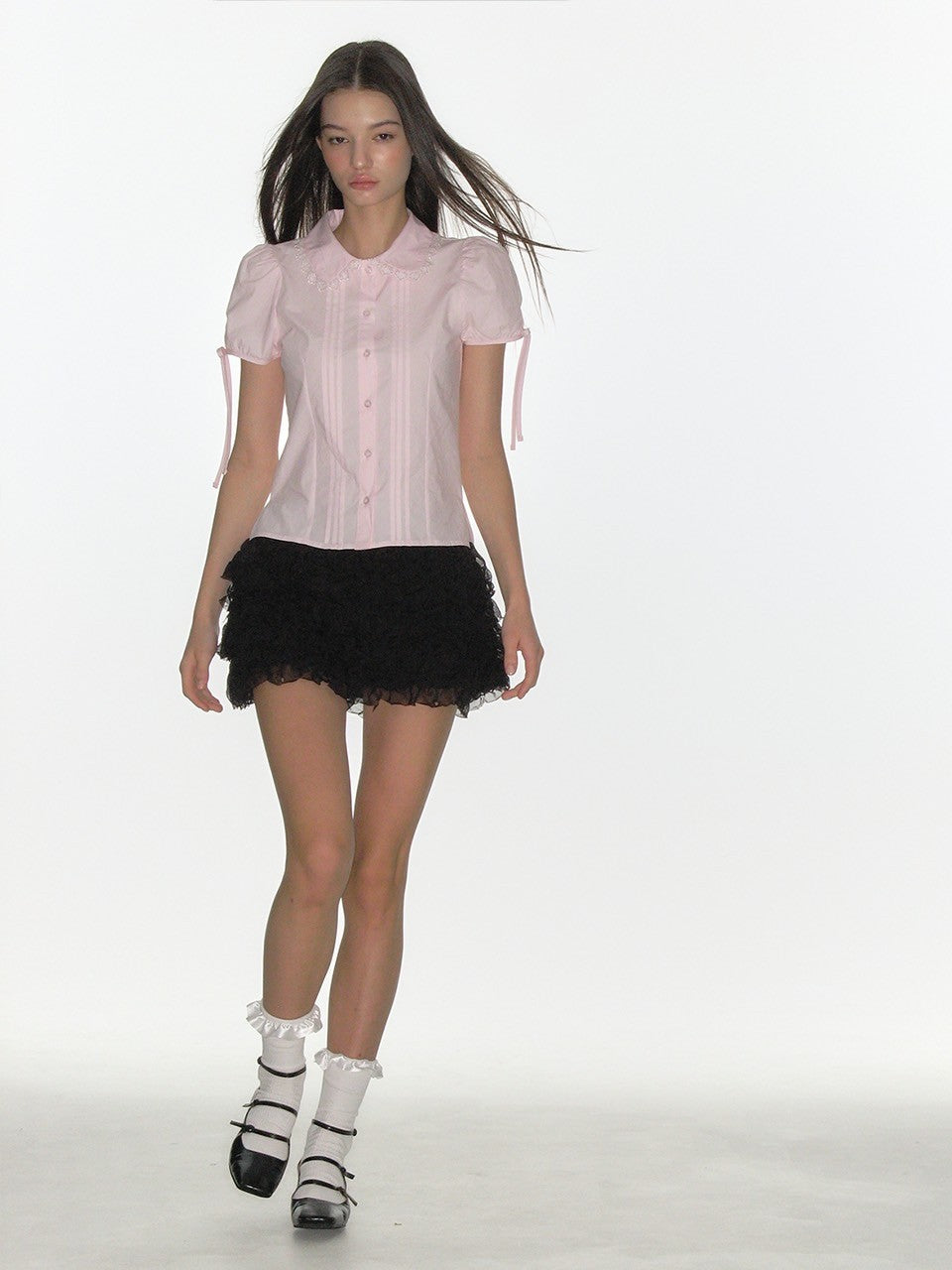 【CRANK】CANCAN FRILL MINI SKIRT