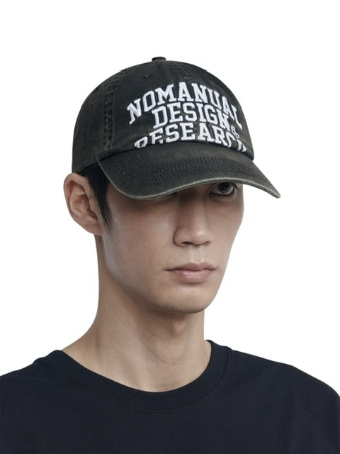 【NOMANUAL】BLEACHED ARCH LOGO BALL CAP