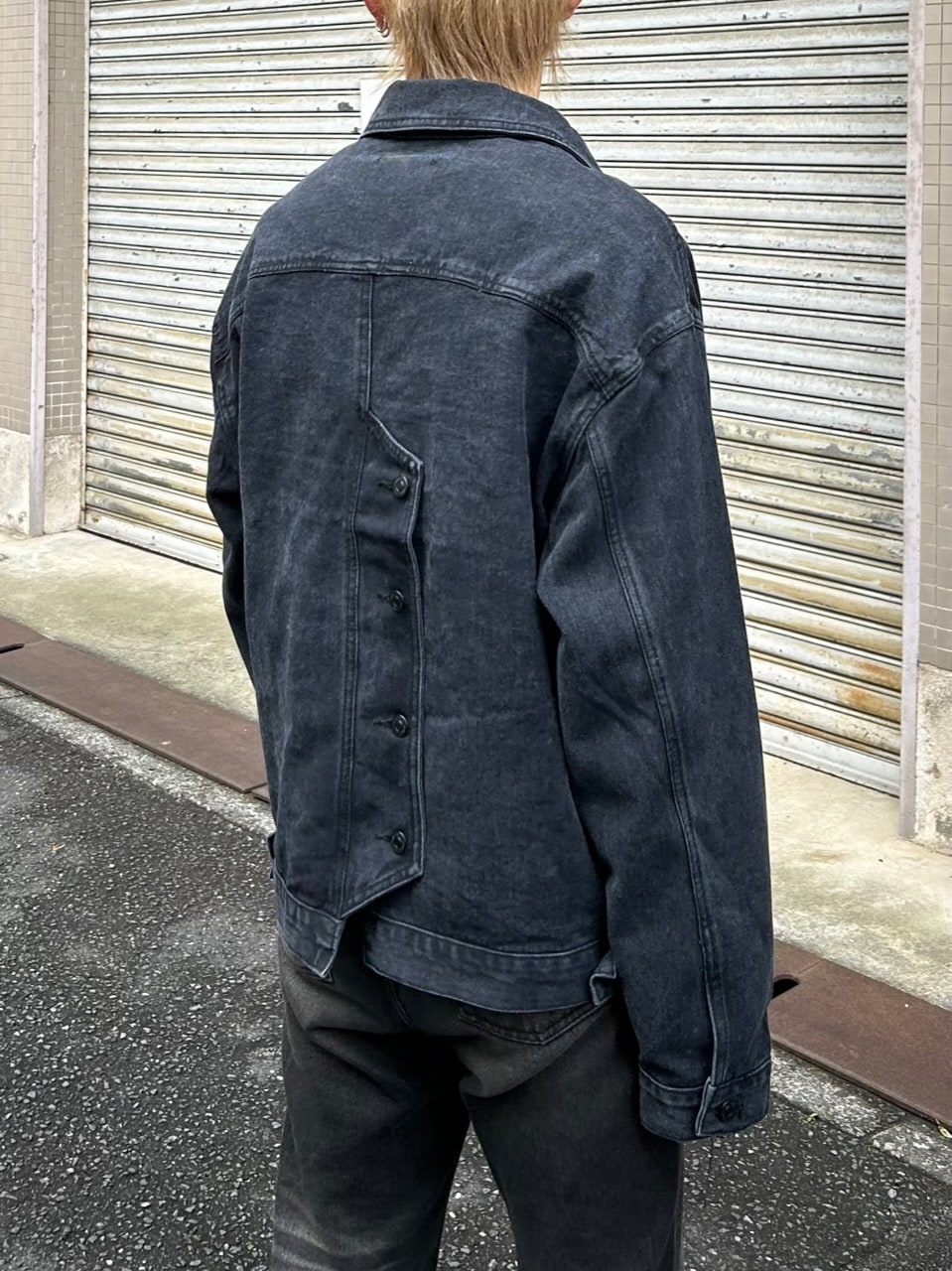 大阪店WEB限定受注制【Chikashitsu +】back design denim jacket