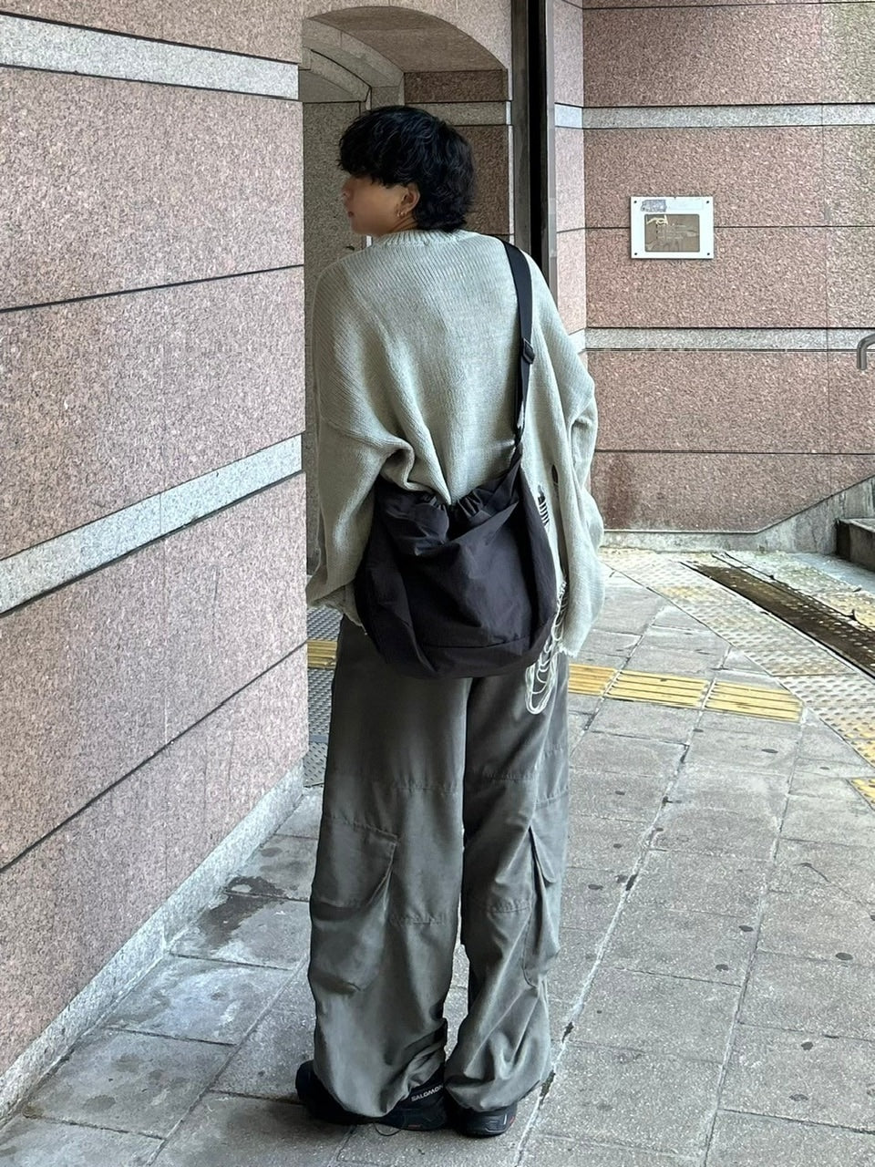 受注制【Chikashitsu +】oversized damage knit (2color) / 【チカシツプラス】オーバーサイズダメージ長袖ニット