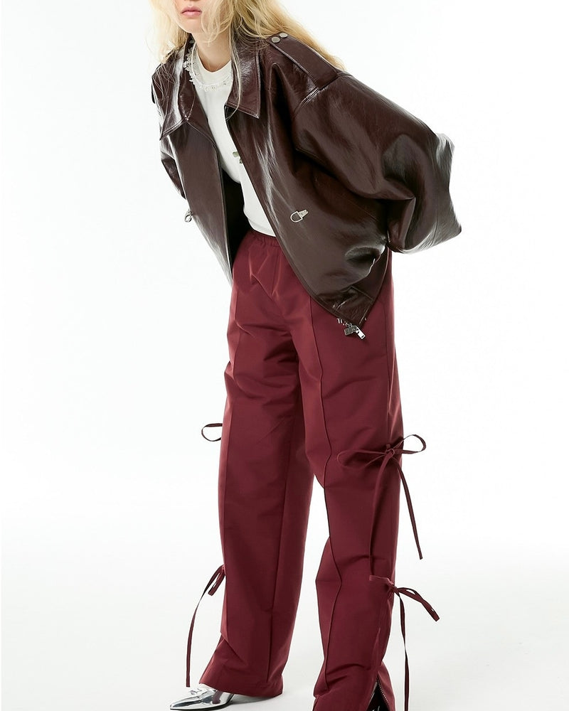 【ESC STUDIO】ribbon training pants