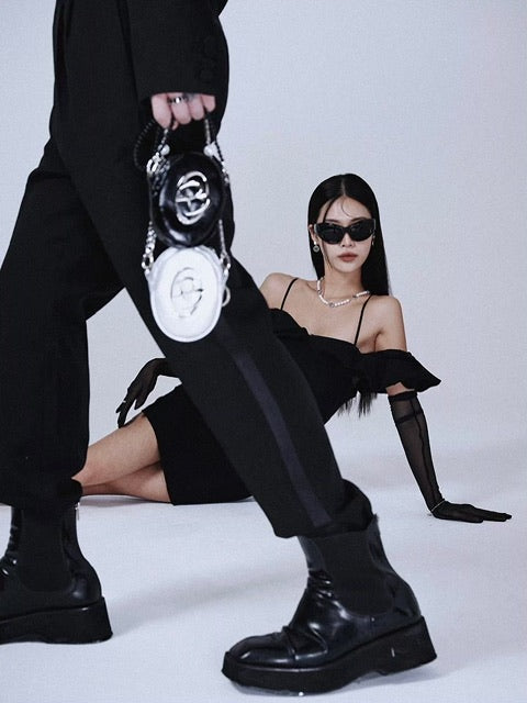 【BLACK PURPLE】Mochi slingback