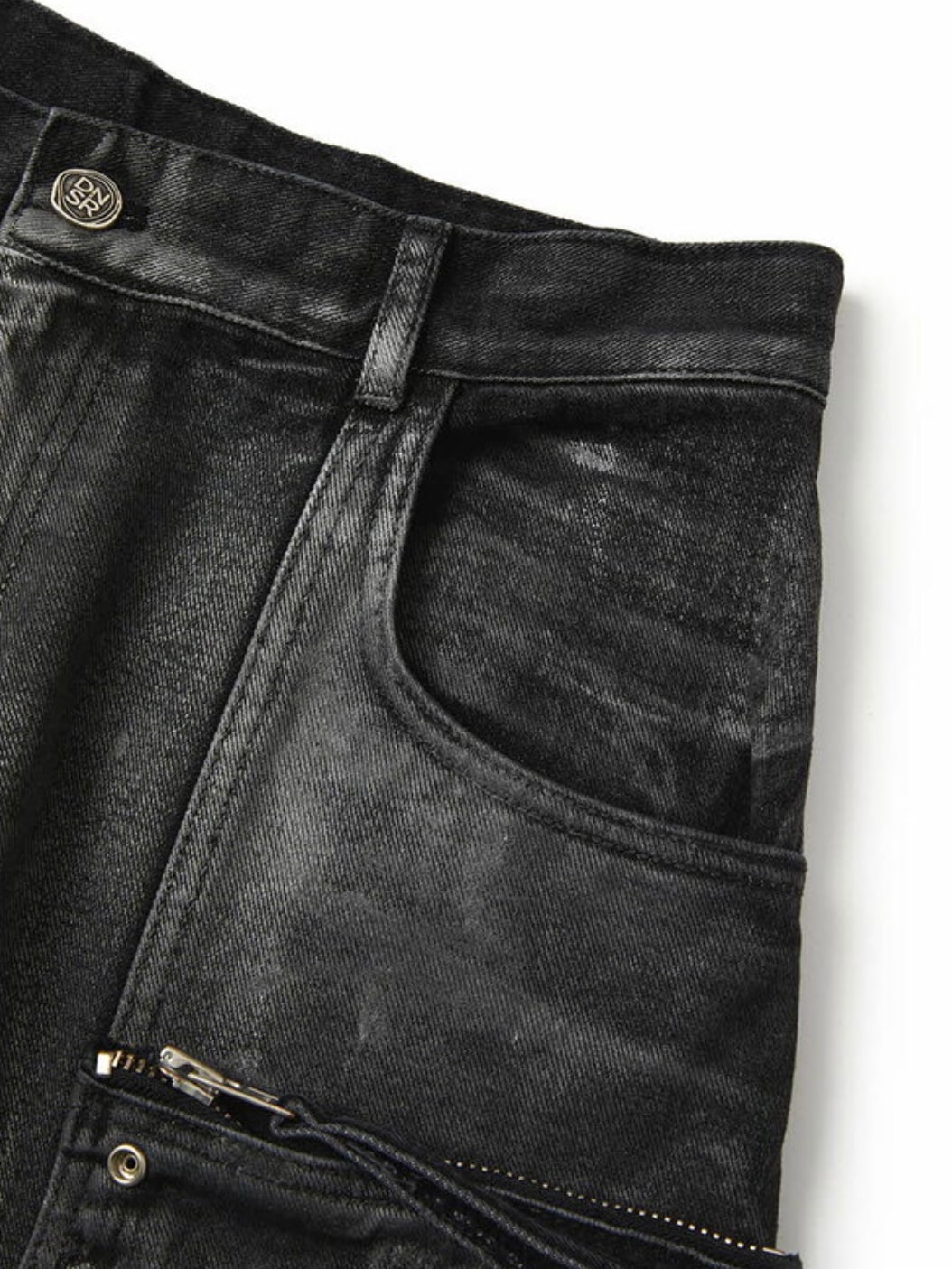 【DNSR】twoface multi cargo denim pants