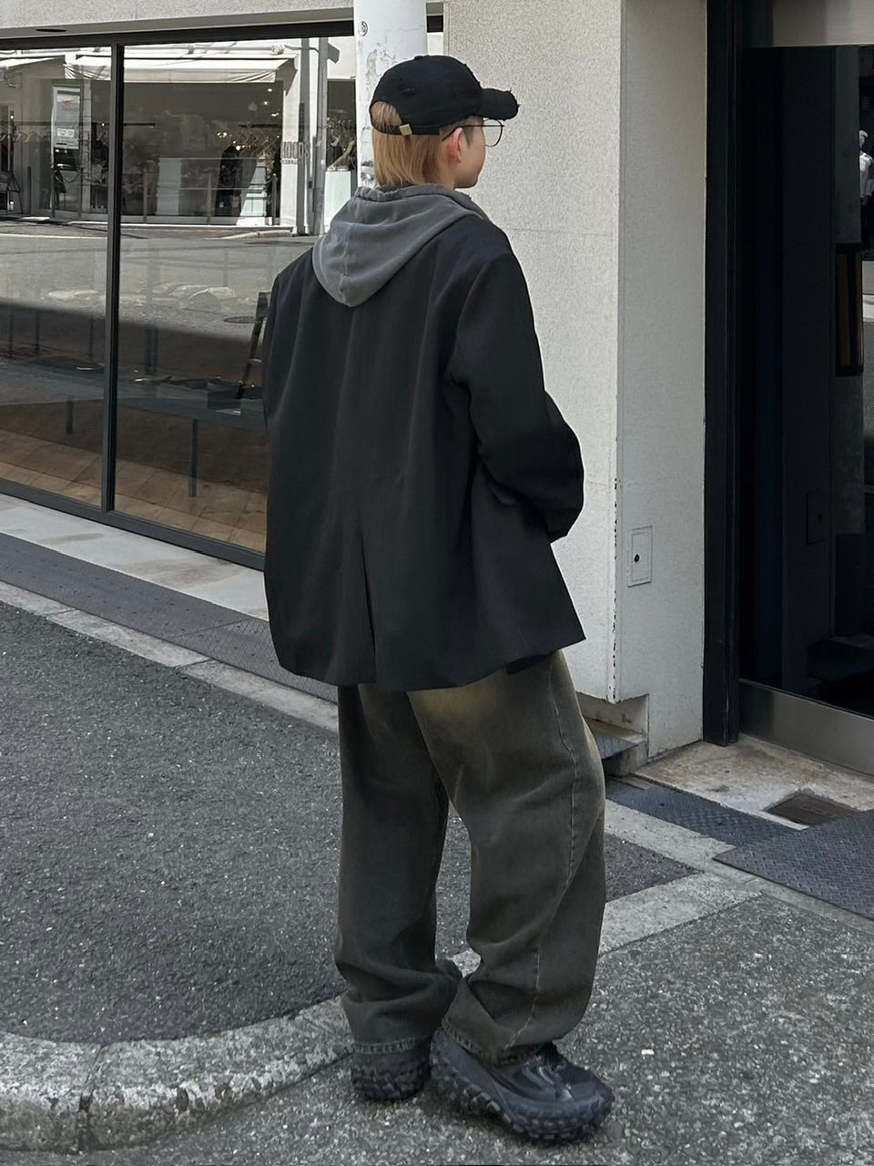 【Chikashitsu +】vintage wash semi wide denim pants 2 / 【チカシツプラス】ヴィンテージウォッシュセミワイドデニムパンツ