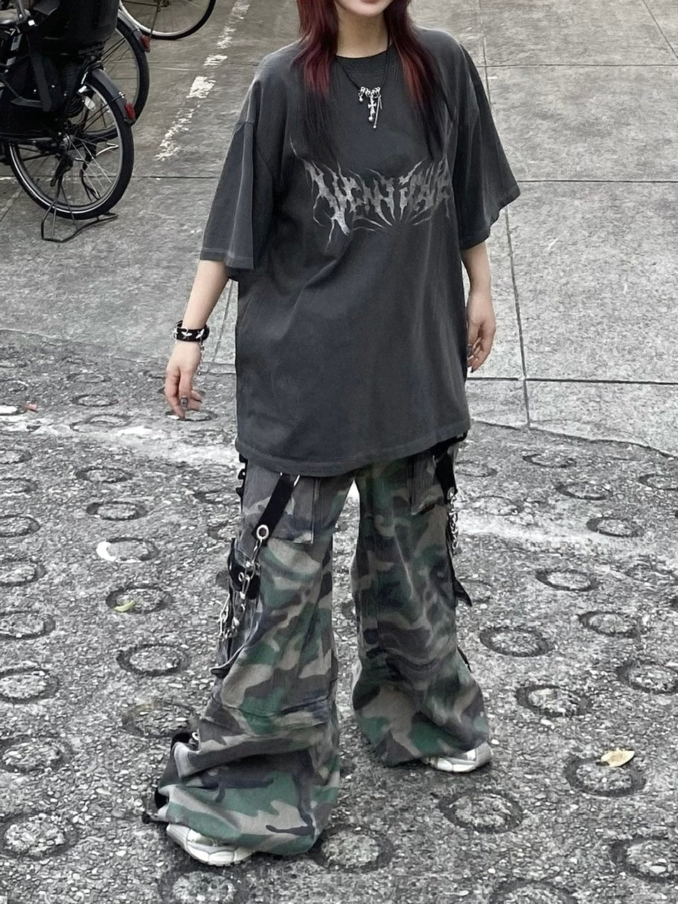 受注制【Never mind the XU】VENTIQUE tee (2color) / 【ネバーマインドザエックスユー】プリント半袖Tシャツ