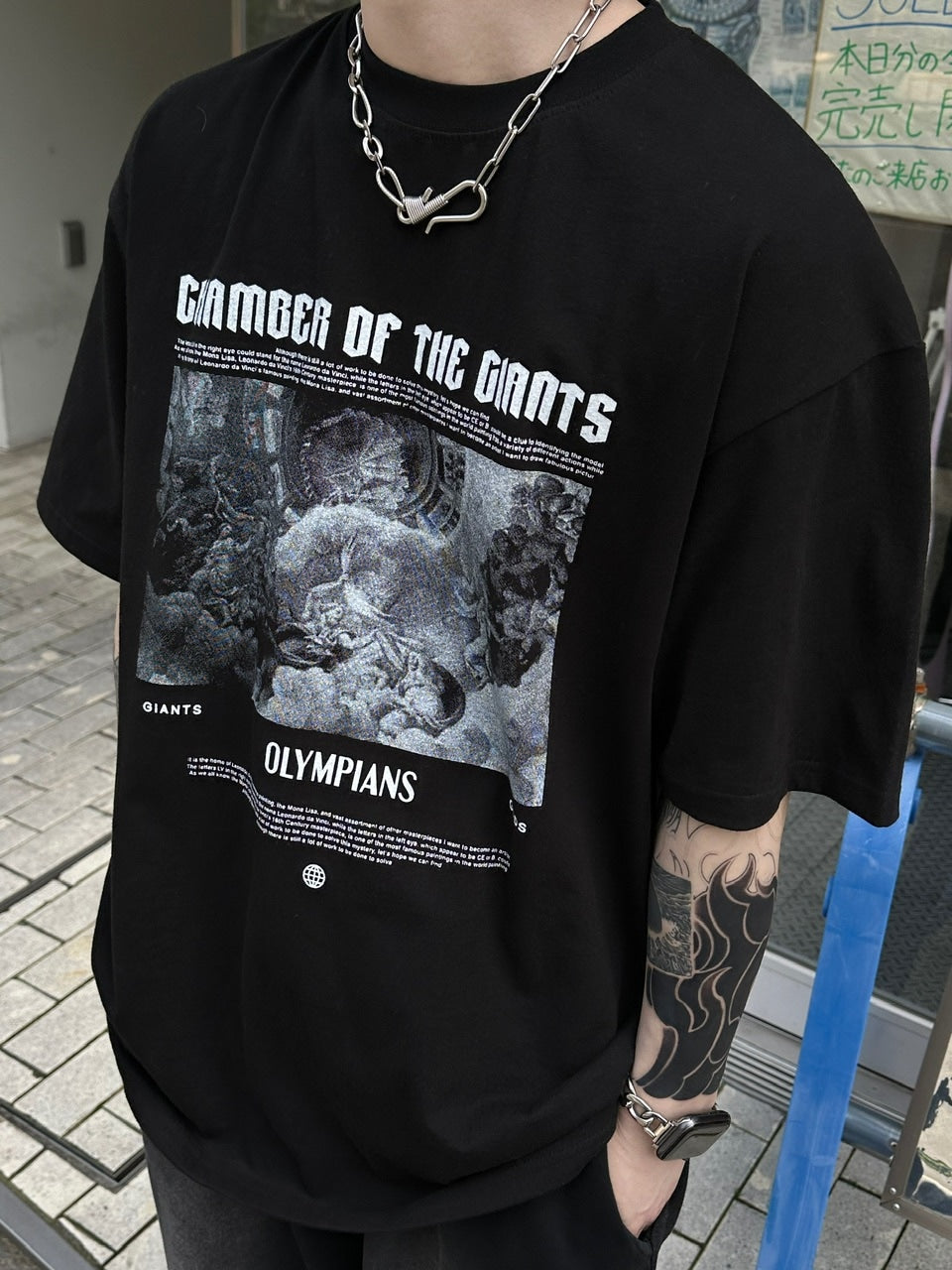 大阪店WEB限定【Chikashitsu +】oversized olympos t-shirt (2color)