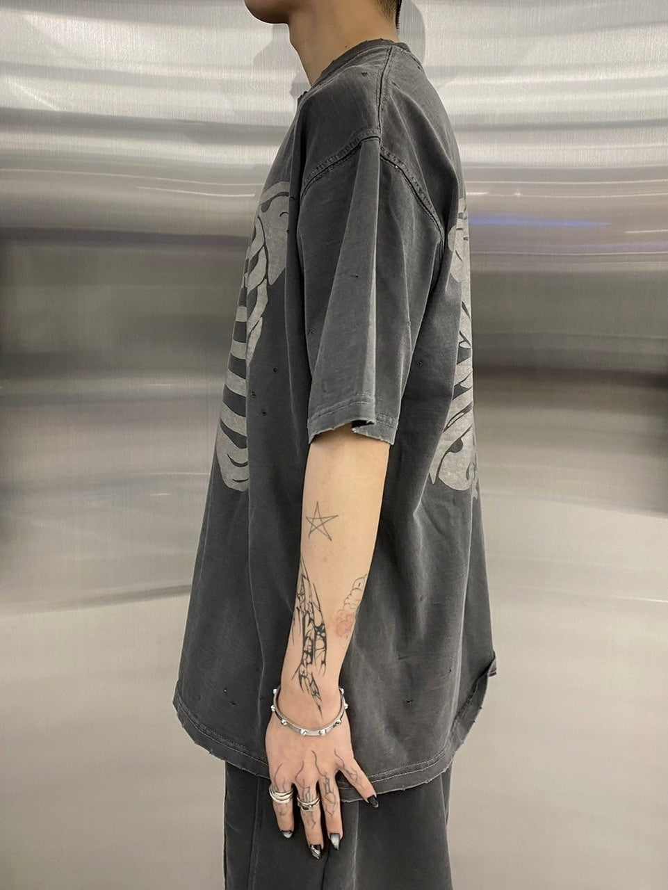 Never mind the XU】skeleton tee / 【ネバーマインドザエックスユー