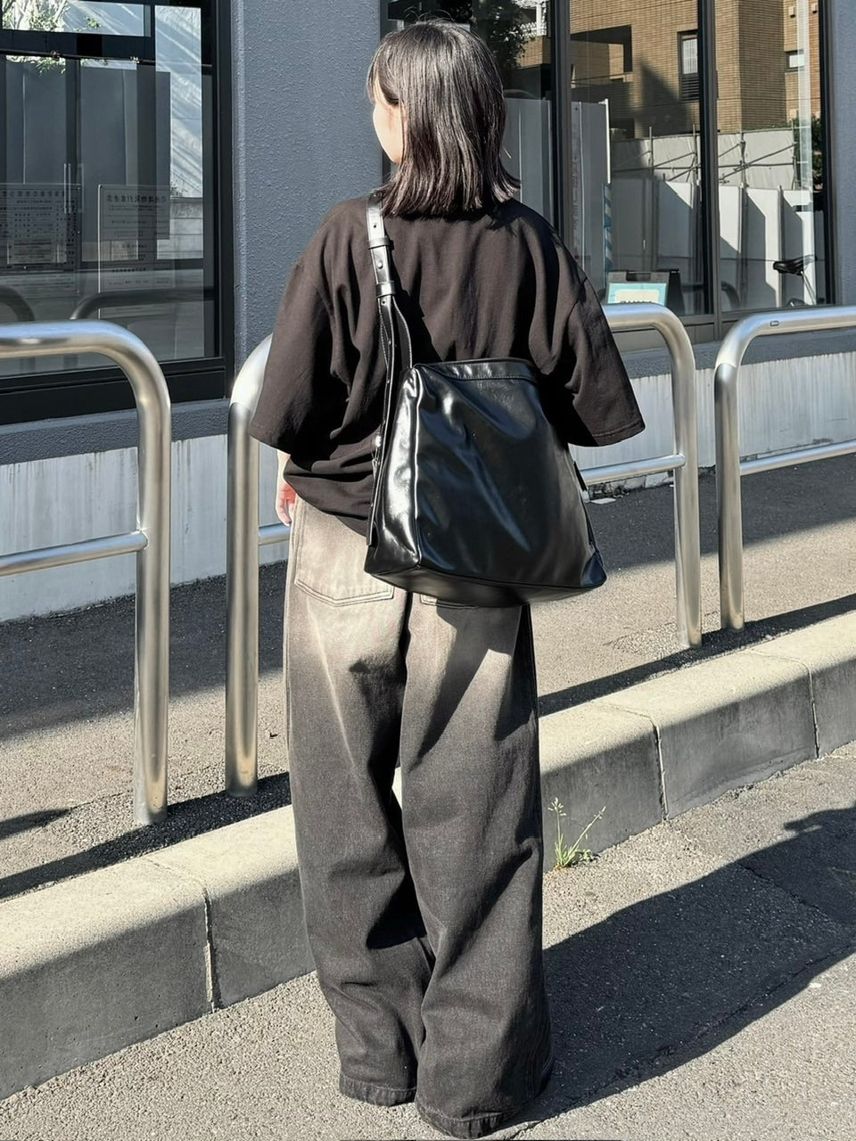 受注制【Chikashitsu +】vegan leather box belt bag (2color
