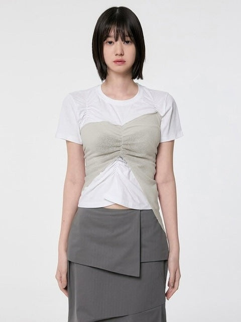 【FLAREUP】Bustier Layered T-Shirt