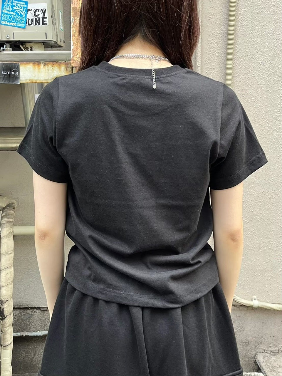 受注制【nmtc +】tattoo crop tee 2(2color)