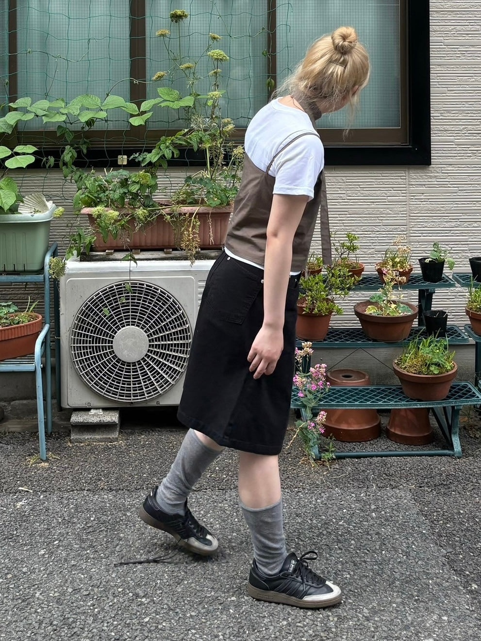 受注制【OaKS】choker set sleeveless blouse (3color)