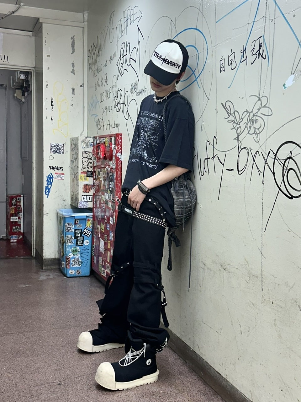 受注制【Never mind the XU】pigment design t-shirts 2 (2color)