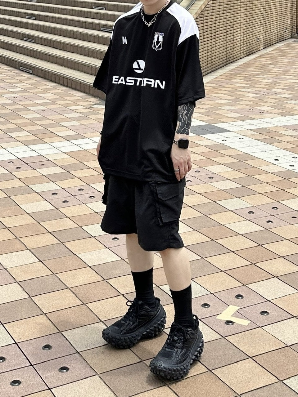 大阪店WEB限定受注制【Chikashitsu +】nylon cargo shorts