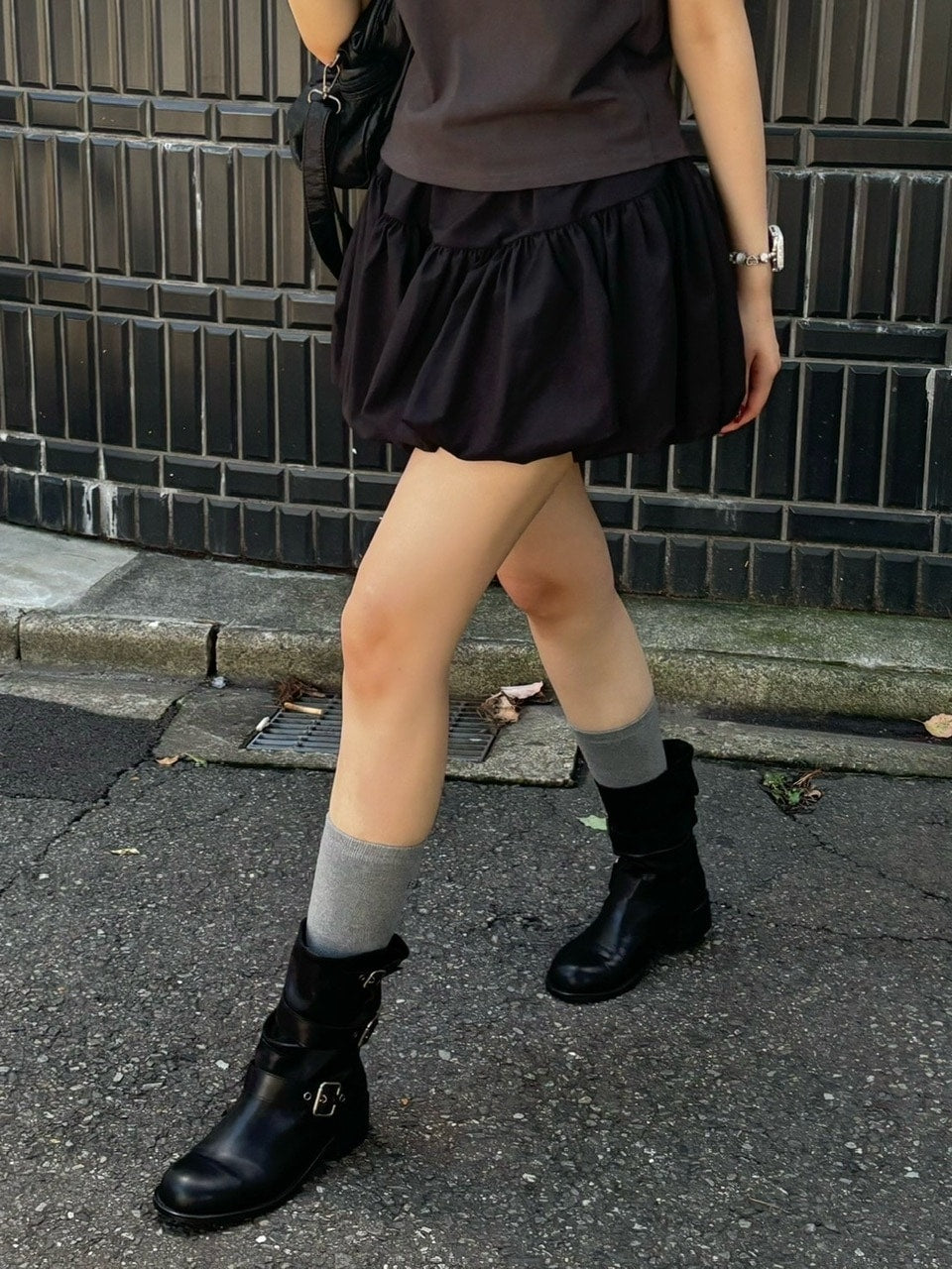 受注制【OaKS】balloon mini skirt (2color)