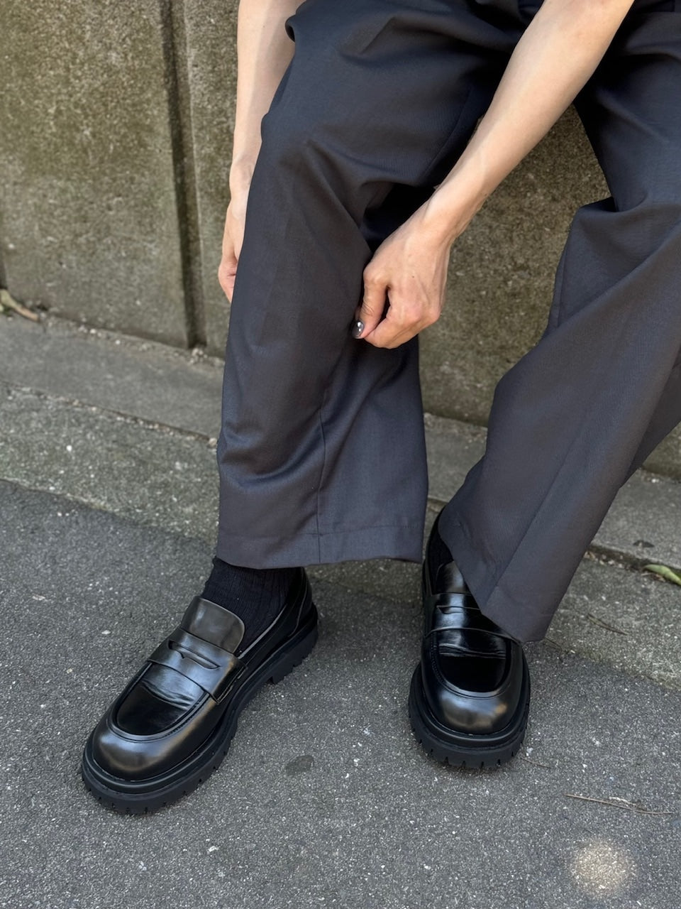 受注制【Chikashitsu +】double sole loafer