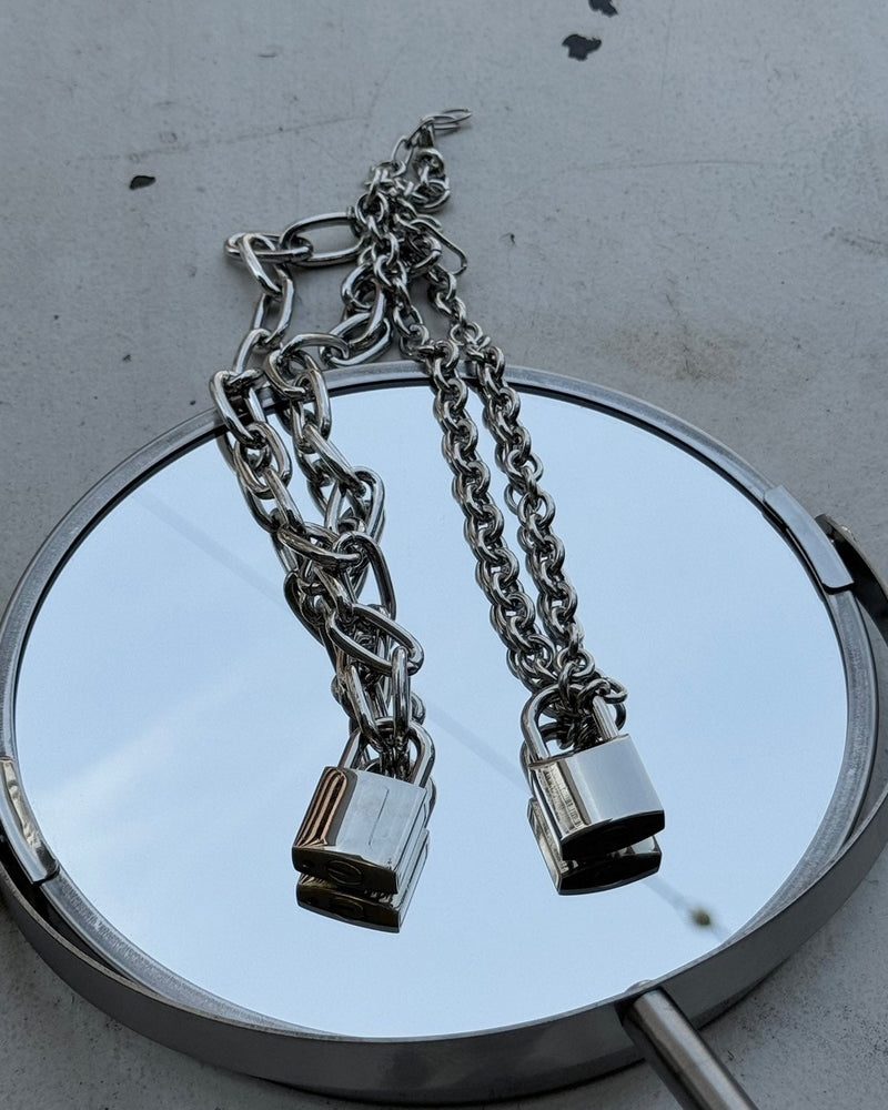 受注制【Chikashitsu +】padlock chain necklace