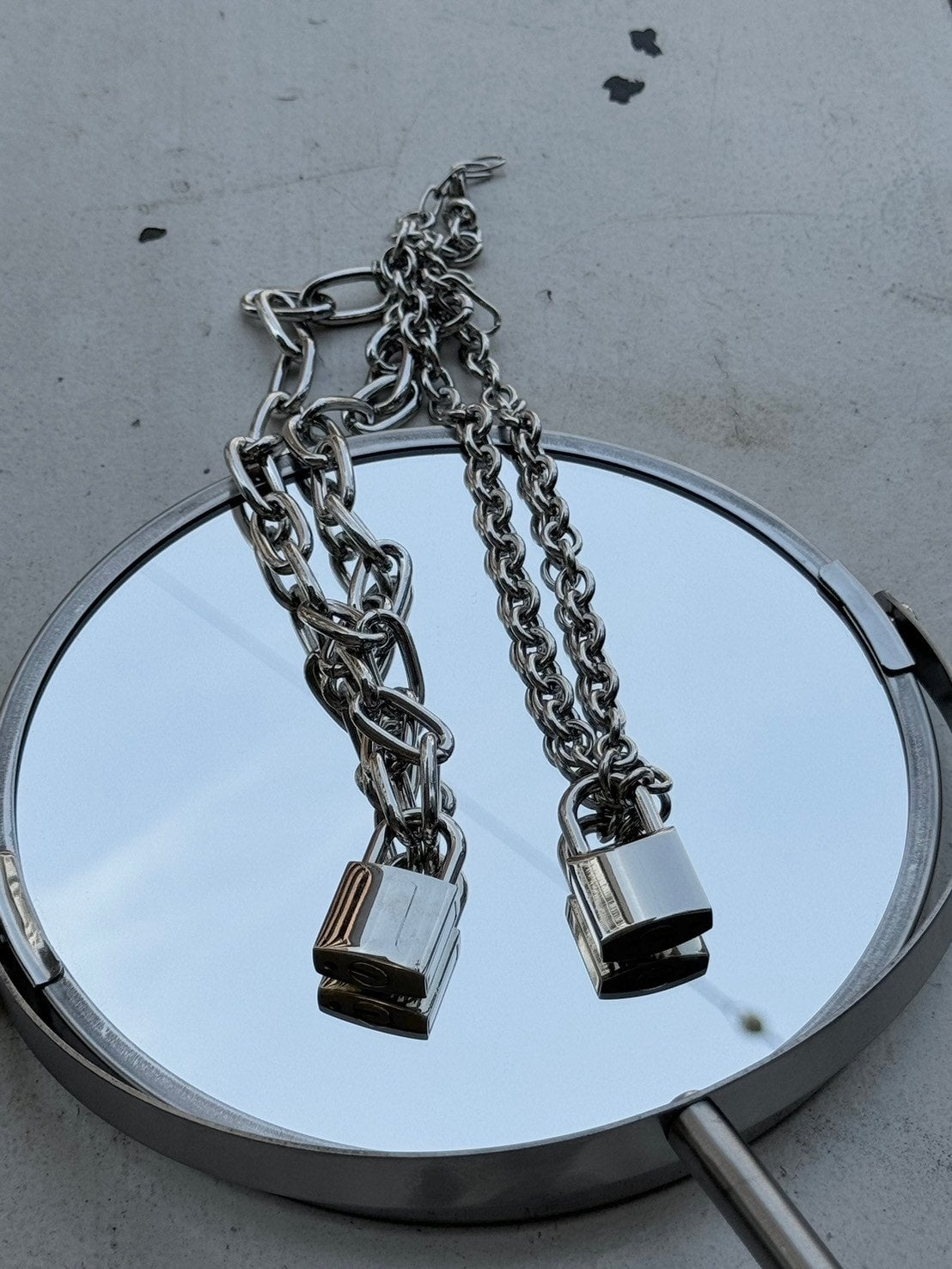 受注制【Chikashitsu +】padlock chain necklace