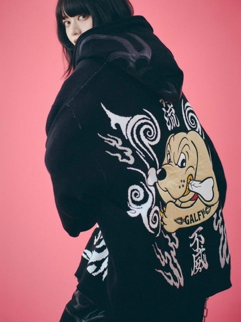 【GALFY】卍ドライバーズニット