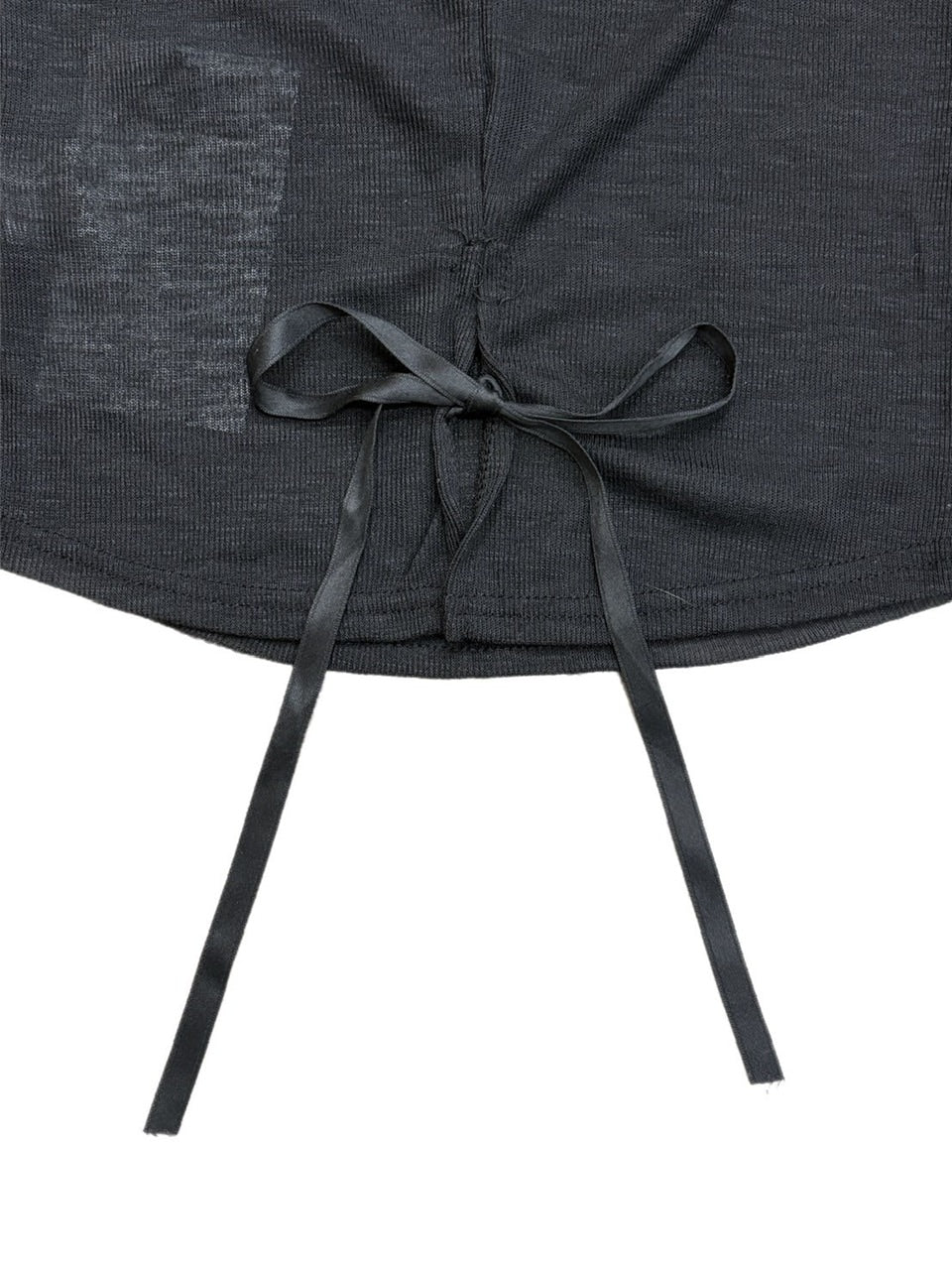 受注制【oaks】see-through back ribbon long sleeve (3color)