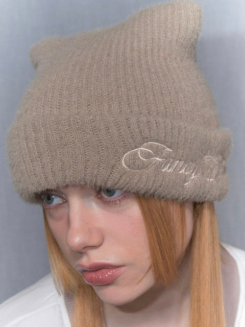 【FANCY CLUB】SOFT CREAM BEANIE / 【ファンシークラブ】ソフトクリーム猫耳ニット帽子