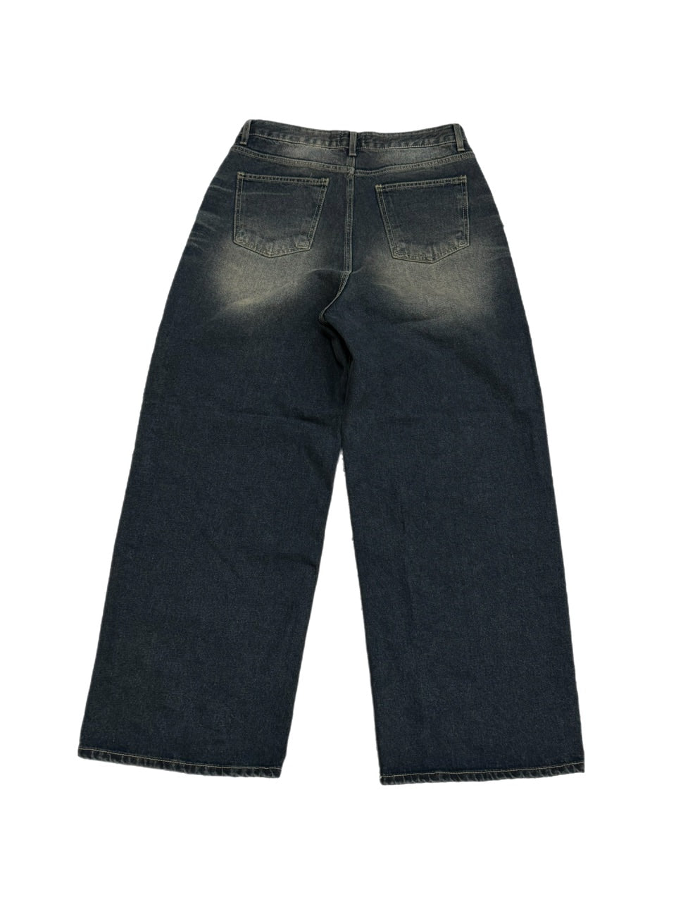 受注制【Chikashitsu +】vintage wash straight denim pants (2color) / 【チカシツプラス】ヴィンテージウォッシュストレートデニムパンツ