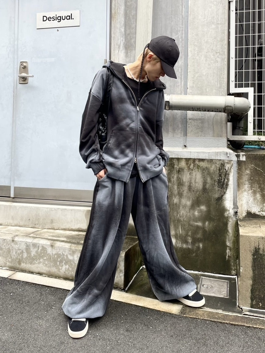 受注制【nmtc +】washing zip up hoodie (3color) / 【エヌエムティーシープラス】ウォッシングジップアップパーカー