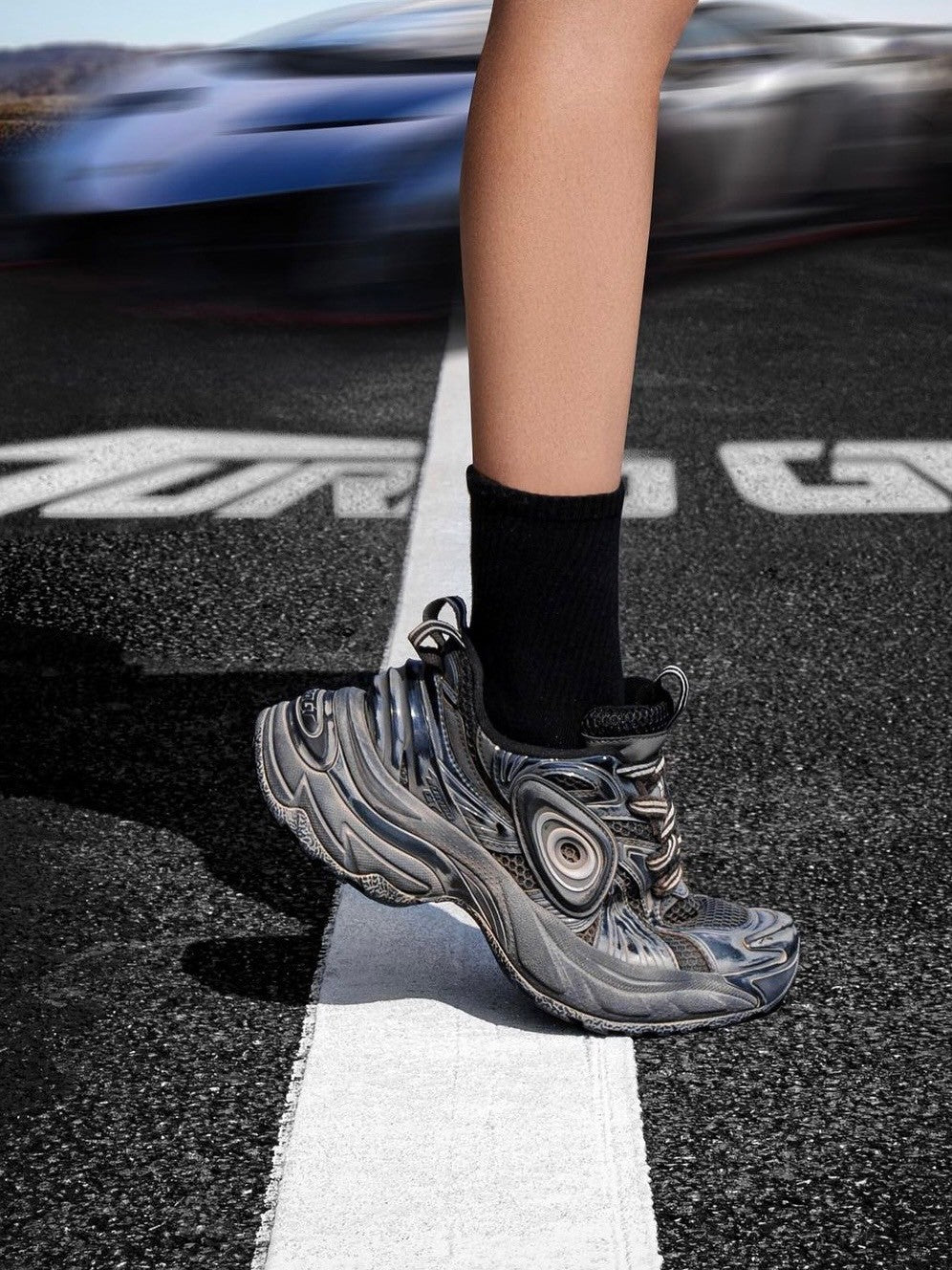 【OLD ORDER】OLD ORDER TURBO GT CHARCOAL / 【オールドオーダー】ターボGTボリュームスニーカー