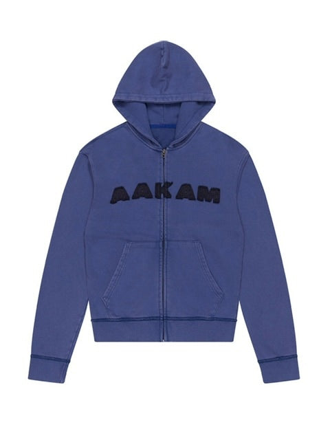 aakam ジップパーカーLogo Patch Zip-Up Hoodie AAKAM】Washed Logo Zip-Up Hoodie – PRESSING WEB SHOP
