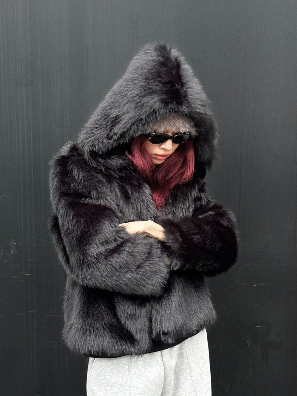 受注制【Chikashitsu +】volume fur beanie (4color)