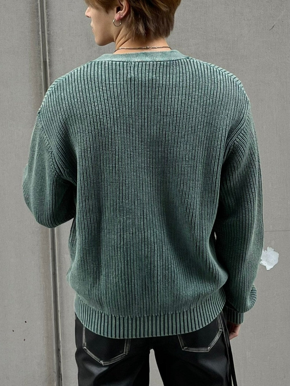 【Chikashitsu +】dirty wash cotton cardigan (3color) / 【チカシツプラス】ダーティウォッシングコットンクロップカーディガン