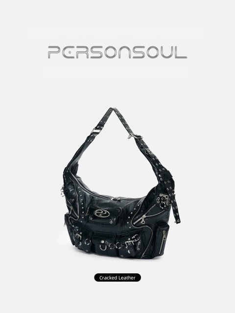【PERSONSOUL】Punk Sheepskin Bag
