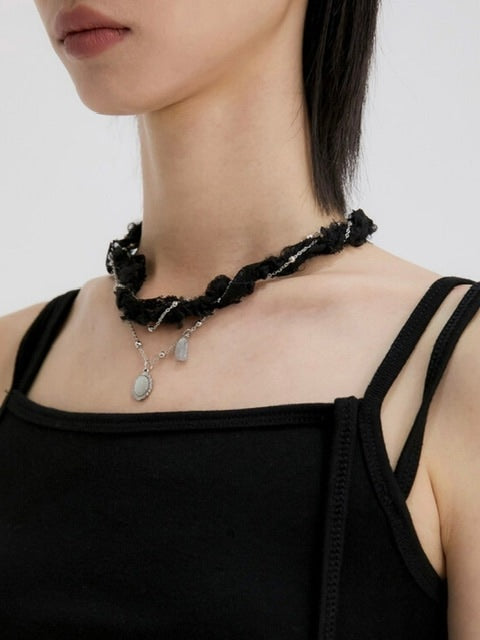 【FLAREUP】Braided Handmade Necklace / 【フレアアップ】ブレイデッドハンドメイドネックレス