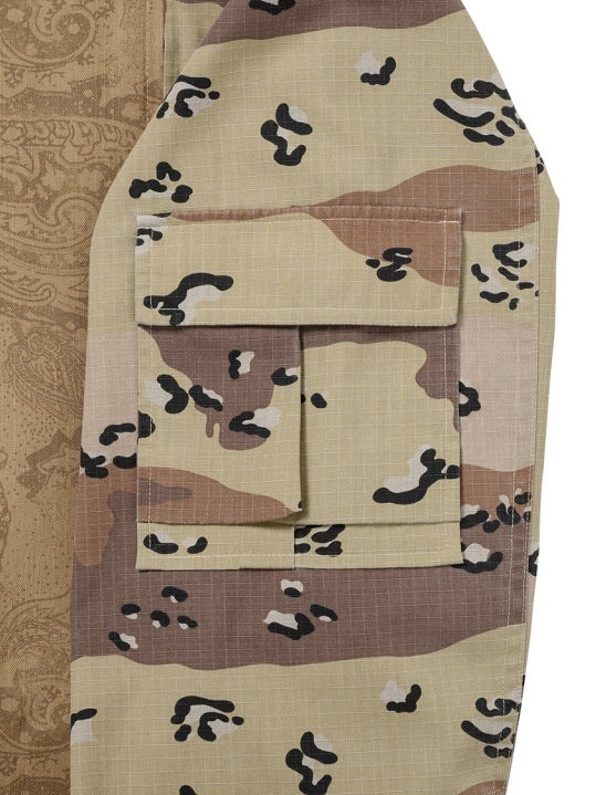 【AJOBYAJO】Camouflage Zip-Up Hooded Jacket