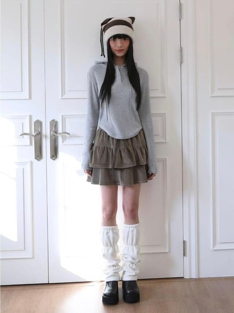 【Uglyshadow】BASIC CROP HOODIE