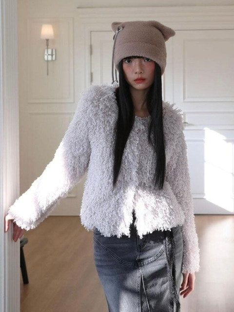 【Uglyshadow】PUPPY JACKET / 【アグリーシャドウ】パピーファー長袖ジャケット