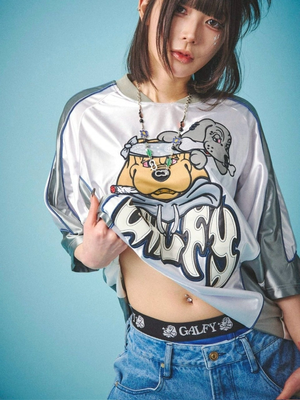 【GALFY】病みに争いしサイバーTシャツ