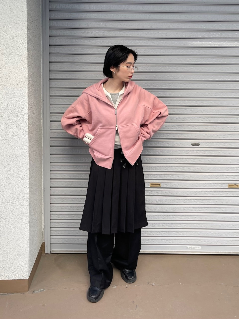 受注制【oaks】polo slim long sleeve (3color)