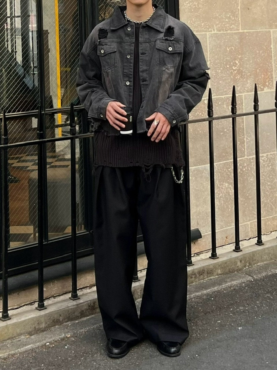 大阪店WEB限定受注制【Chikashitsu +】double tuck balloon slacks (2color)