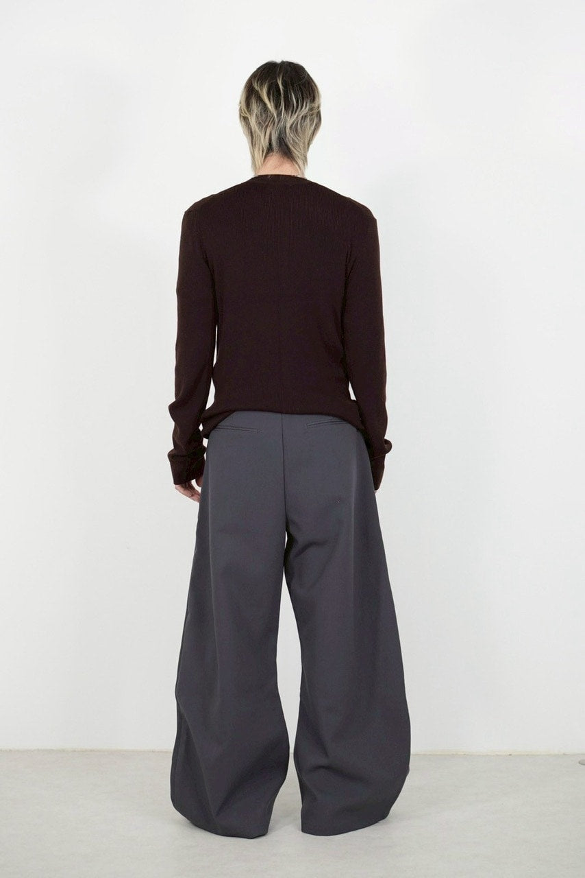 【Chikashitsu +】henry neck long sleeve knit (4color)