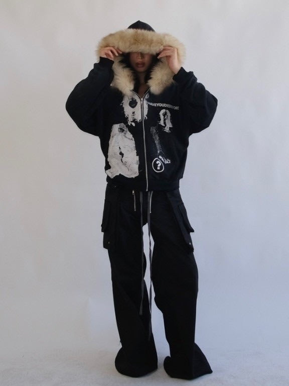 【haveyoudiedbefore?】Mycelium V3 Fur Hoodie