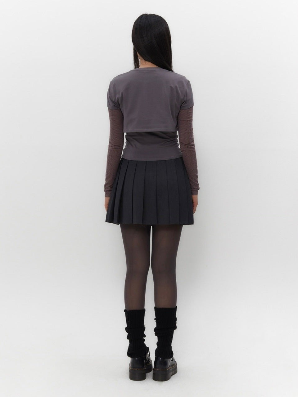 【TUOMIO】STRIPE LAYERED STRAPPY TOP