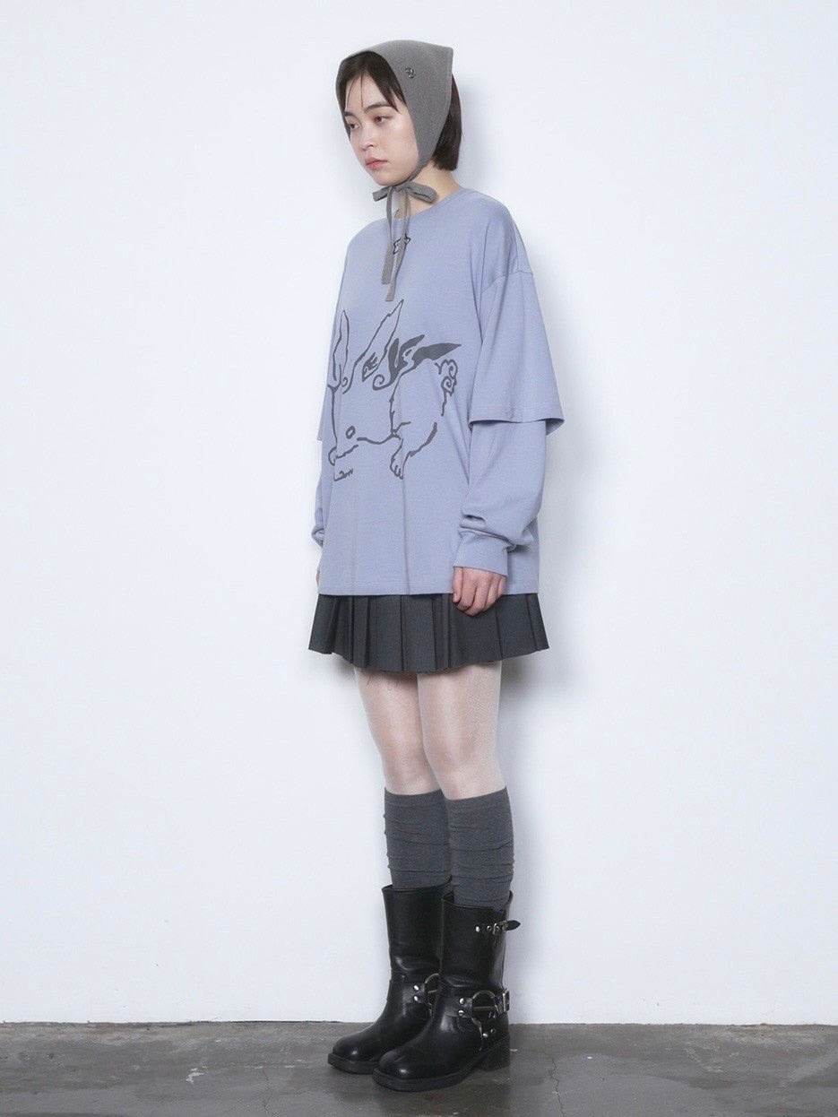 【TUOMIO】BUNNY LAYERED LONG SLEEVES