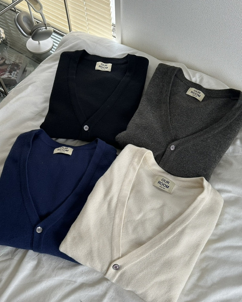 【LUV CODE】simple knit cardigan (4color)