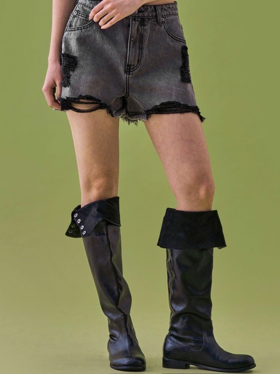 【FANCY CLUB】VINTAGE DENIM SHORTS / 【ファンシークラブ】ビンテージデニムショートパンツ